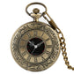 Vintage Pocket Roman Watches - Necklace Chain