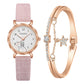 2PCS Set Gaiety Brand. Rhinestone Bracelet Montre Femme watch