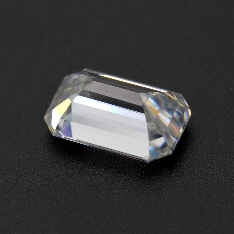 Emerald Cut D Color VVS1 Moissanite, GRA