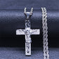 Jesus Stainless Steel Cross Necklace