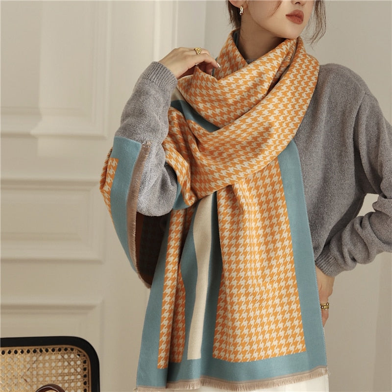 190x65cm, 69 Varieties New Winter Iron Tower imitation Cashmere Scarf