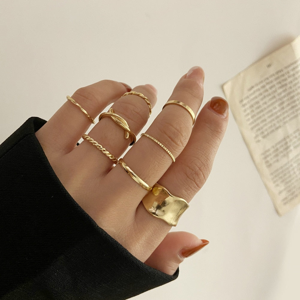 7pcs Fashion Rings for the Queen of Sheba