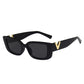 Retro Rectangle Brand Designer Vintage Small Frame Black Square Sunglasses