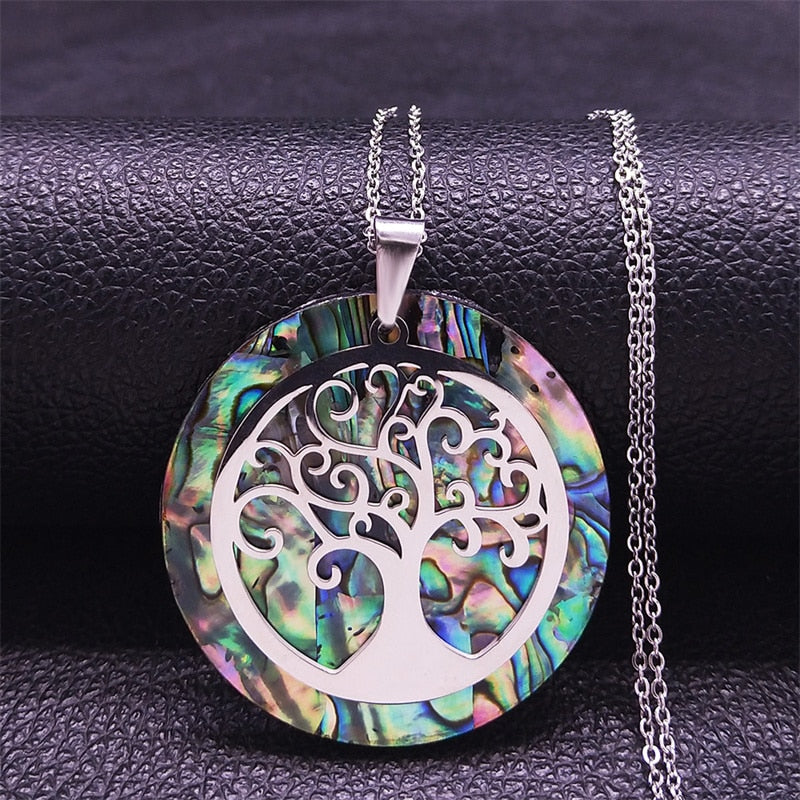 Tree of Life Natural Chain Gold Color Necklace