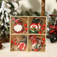 9/12 PCS  Christmas Wooden Pendants