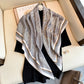 90*90cm Luxury Brand Colorful Twill Print Square Scarf