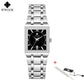 WWOOR women's high quality brand design square diamond, small watch.