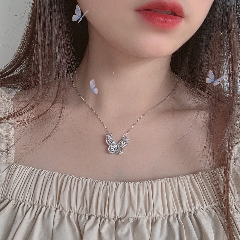 Butterfly and nice Pendant Necklaces