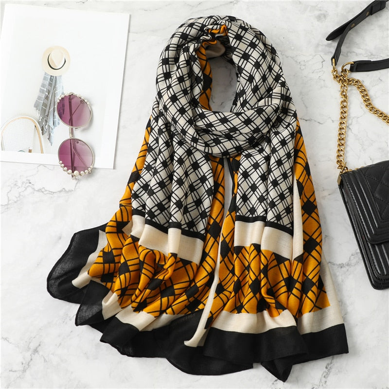 180*90cm New Design Fashion Print Scarf