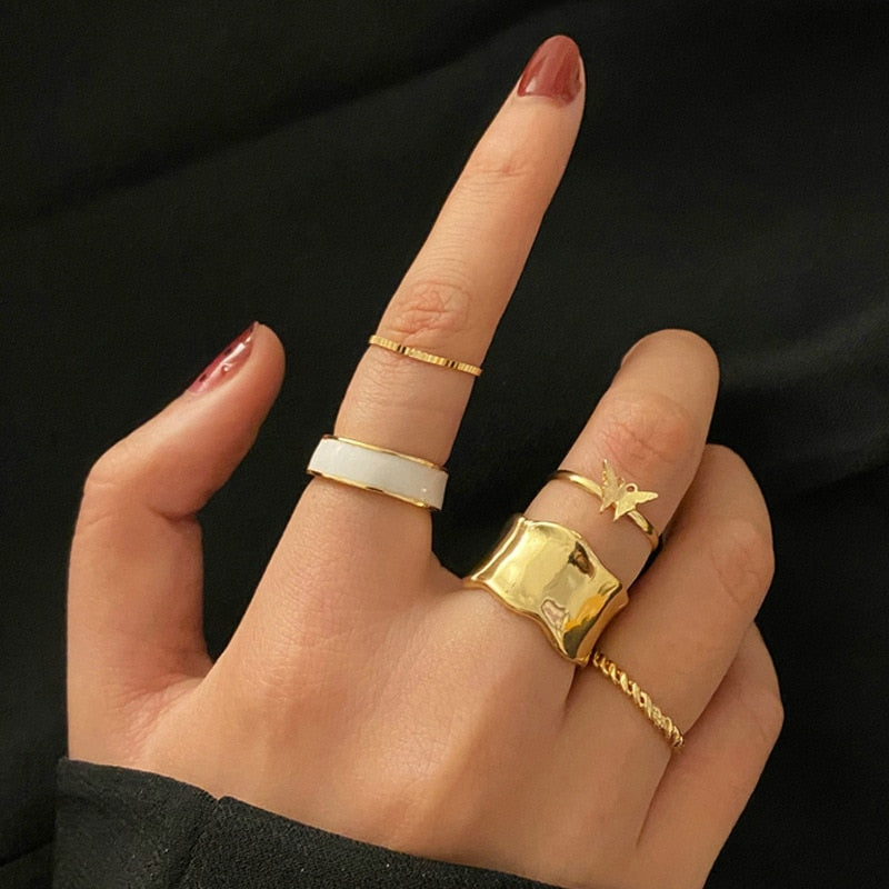 7pcs Fashion Rings for the Queen of Sheba