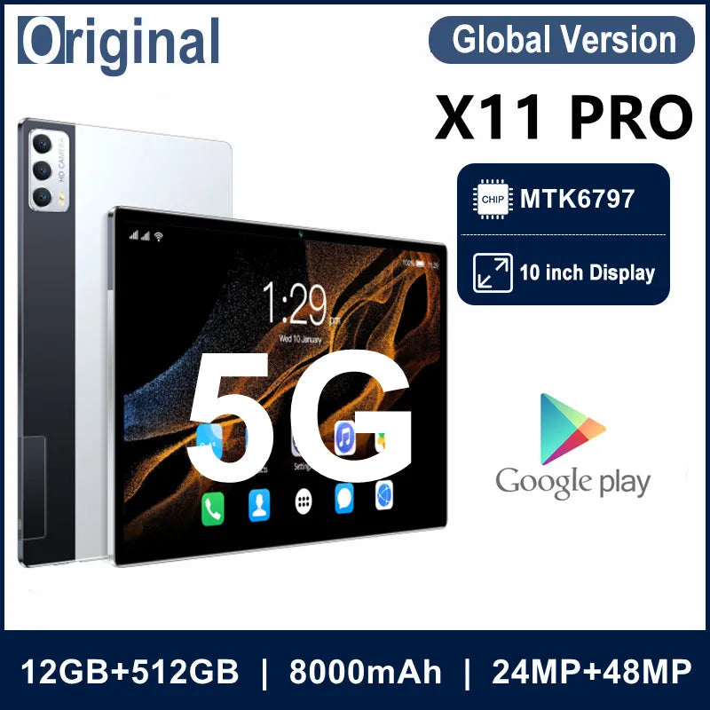 2023 Global Version Tablet X11 Pro Android12 Tablet