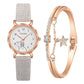 2PCS Set Gaiety Brand. Rhinestone Bracelet Montre Femme watch