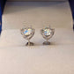 D Color 2-4CT Moissanite  Stud Earrings