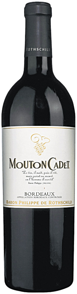 Mouton Cadet  2007 3 Bottles set - Original Wood box